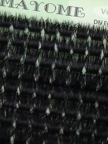 Special Offer Portable Pack 200/180/160/140/120Pcs 8D Luxury Fluffy DIY Eyelashes,10-18mm Mixed Length Eyelash Extensions,Russian D Curl Volume Reusable False Eyelashes For Beginners, Easy To Use, Portable Eyelash Clusters, Individual False Eyelashes - D - View 10