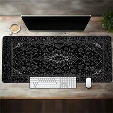 Black Persian Carpet Gaming Accessories Mouse Pad Computer Desk Xxl Mouse Mat Large Mousepad Mice Extra Large For Bears Pc - View 5