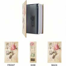 Hidden Rose Diary Safe Box - Realistic Diary Design Hidden Storage Box For Storing Valuables, Money, Passports - Creative Gift For Women, Girls, Students, Travel And Anti-Theft Protection - Rose Code Edition - View 4