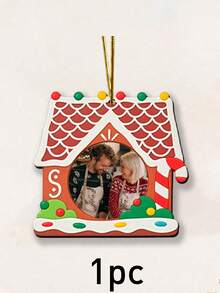 Ornamen Foto Rumah Natal Kustom, Dekorasi Pohon Natal Pondok Kue Jahe yang Dipersonalisasi, Gaya Liburan Meriah, Dekorasi Gantung Natal Foto yang Disesuaikan, Ornamen Gambar yang Dapat Disesuaikan, Dekorasi Pohon Natal, Hadiah Kenang-kenangan 2026, Hadiah Keluarga, Hadiah Teman - Gaya A - View 11