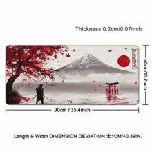 Red Sun Mountain Mouse Pad Gamer HD Printon Mousepad XXL Mouse Mat Natural Rubber Non-Slip Carpet Office Table Mat - View 14