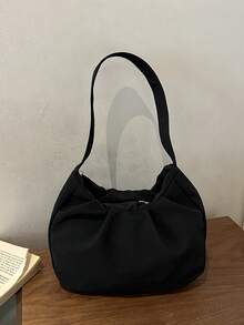 This Solid Color Large Capacity Shoulder Bag, With A Unique Design, Is Suitable For Various Occasions And Uses. It Is An Ideal Choice For Outdoor Activities, Play, Commuting, And More, And Also A Perfect Gift For Teenagers. - Multicolor - View 3