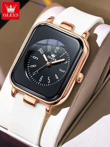 OLEVS Women's Watches Simple Elegant Quartz Wristwatch Original Waterproot Slicone Strap Luminous Hands Fashion Style - One Size - View 11
