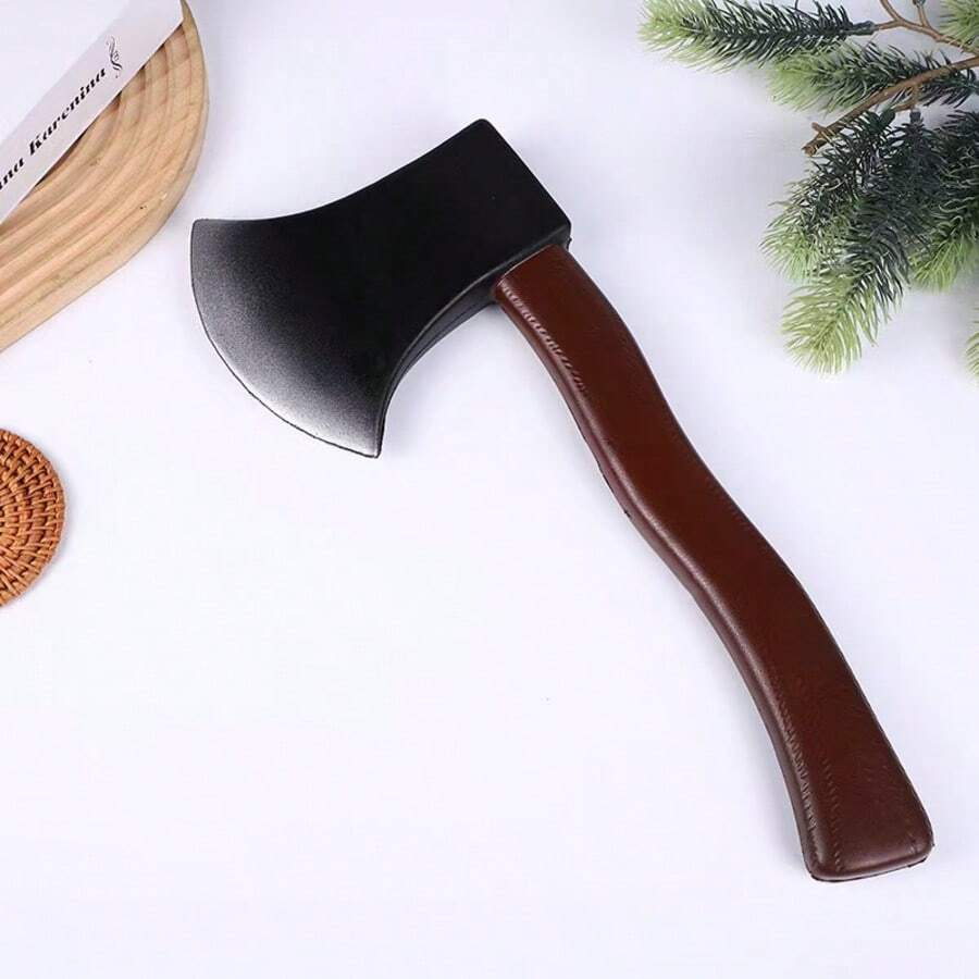 2pcs Fire Axe With Black Telescopic Samurai Sword, Suitable For (Holiday Photos, Halloween Costume Props, Party Performance Props) - View 1