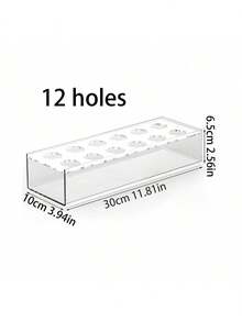 1pc Transparent Acrylic Flower Box Suitable For Weddings, Parties, Home Tabletop And Store Display, Multi-Hole Lid Design To Fix Flower Stems, Can Insert Roses And Artificial Flowers To Create Floral Arrangements, Transparent Box Body Can Hold Water For Freshness, Rectangular And Square Multiple Sizes Available, Enhances Scene Atmosphere, A Versatile Flower Container For Decoration And Storage - Multicolor - View 10