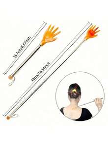 1pc Portable Multi-Function Telescopic Back Scratcher Full Body Soothing Tool,Portable Itch Relief Tool For Family, Seniors,Travel, Ideal Christmas Gift - Multicolor - View 11