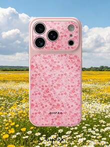 GIIPPA 1pc Pink Floral Pattern Design Phone 18 Pro Max Phone Case, Compatible With Phone 17 Pro Max, 15 Pro Max, 14 Pro Max, Korean-Style High-End Fashionable And Fun Phone Case, Suitable For 11/12/13/14/15/16 Pro Max Plus, Elegant Design For Men And Women, Perfect Gift For Girlfriend On Christmas, Valentine's Day, Easter, Wedding Season And Birthday! - Multicolor - View 7