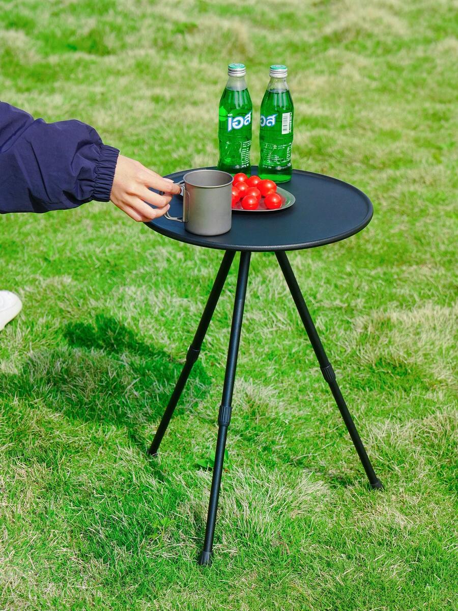 BRS Outdoor Camping Folding Table, Height‑Adjustable With Telescopic Legs, Portable Camp Table, Suitable For Picnic, Barbecue, Home Use, Garden Yard And Beach. Lightweight Camping Gear, Camp Kitchen Coffee Table, Tea Table - Multicolor - View 1