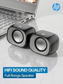 HP RGB Gaming Speaker USB Computer Speaker Subwoofer Desktop Notebook Universal Streamer Lighting Effect Desktop Game Audio And Video Artifact DHS-2111 Black - DHS-2111 Black - View 1