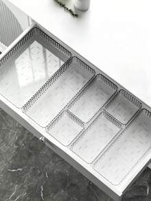 12/10/7/5/4pcs Acrylic PET Cosmetic Storage Set, Multiple Sizes Available, Suitable For Vanity And Wardrobe, Perfect For Organizing Cosmetics And Skincare Products - Storage Box - View 1