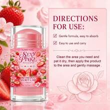 SUMIFANG Strawberry Intimate Care Cream, Soft & Radiant, With Natural Plant Extracts, 72-Hour Long-Lasting Fragrance, Repairs Dull Skin In Intimate Areas, Restores Bright & Pink Texture, 40g - 40G - View 7