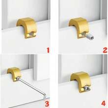 1-3Sets Aluminum Alloy Window Lock Stopper Adjustable Anti-Theft Sliding Door Limiter Security Sliding Frame Plug Sliding Sash Stopper ﻿ - Multicolor - View 9