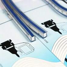 Flexible Bendable Curved Ruler, Clear Scale Plastic Drawing Ruler, Soft And Durable, Can Be Shaped Freely, Suitable For Sewing Pattern Making, Engineering Drafting, Art Design Measurement Tool - A - View 6