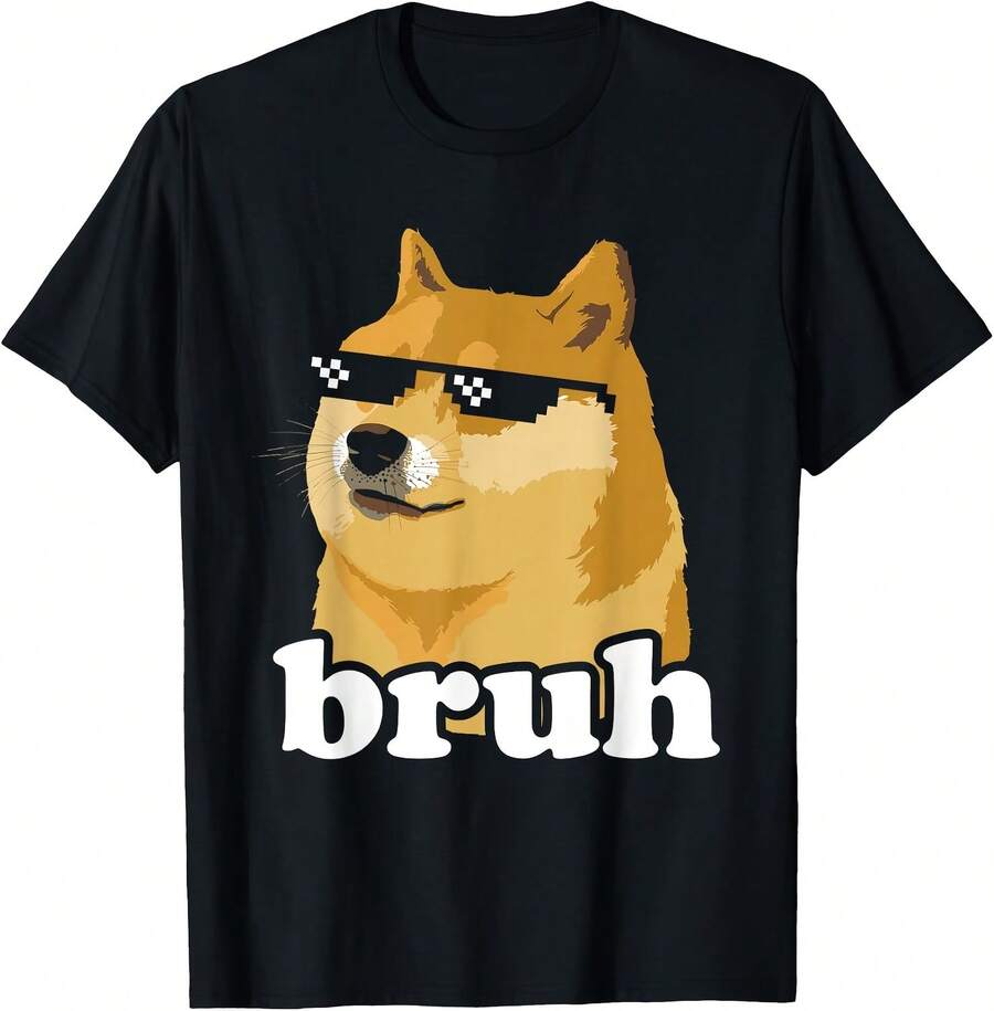 Shiba Inu Bruh Doge Meme Shiba Inu Lover T-Shirt - Style - View 1
