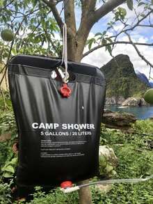 20L Extra Large Capacity Portable PVC Outdoor Shower Bag With Red Water Pipe, Openable/Foldable, Suitable For Hiking, Travel, Camping And Outdoor Activities - Multiple Styles and Colors - View 6