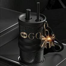 710ml Stainless Steel Metal Water Bottle With Straw And Leak-Proof Lid, Suitable For Hot And Cold Coffee Drinks - Multicolor - View 10