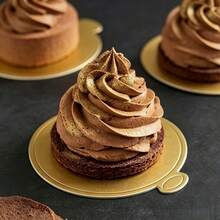 75/150pcs Round Mini Gold Mousse Cake Paper Trays, Oil-Proof Disposable Cake Bases, Durable Dessert Trays With Easy-Grip Handles, Suitable For Wedding And Birthday Baking Parties - Gold - View 9
