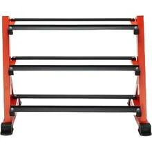 Dumbbell Rack 3 Tier Weight Storage Stand Holder, Heavy Duty Freestanding Steel Organizer Frame For Home Gym And Workout Studio, Quick Assembly Fitness Gear Station, Red, 1 Piece - 1 - View 7