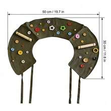 1pc Bird Shoulder Strap Jacket, Parrot Anti-Bite Feather Training Supplies, Human-Bird Interaction Anti-Bite Accessory, Easy To Clean, Shoulder Protection Design, Bird Training Stand, Sun Conure Parrot Accessory, Anti-Scratch Bird Shoulder Pad, Portable Bird , Small Parrot Travel Carrying Stand - A+B - View 3