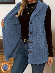 Women Gilets - Blue - View 9