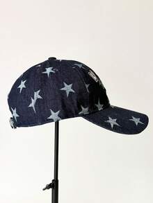 1pc Star, Polka Dot, Letter Embroidered Baseball Cap, Unisex Couple Style, Retro Soft Top Hat, Blogger Style Baseball Cap, Fashion Decorative Outfit Curved Brim Hat - Multicolor - View 9