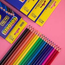 24 Colors Oil-Based Colored Pencil Set, Packed In A Box, Perfect For Elementary School Students And Children Drawing And Coloring. Available For Wholesale. - B - View 2