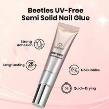 Lem Kuku Super Kuat Beetles 10g untuk Kuku Tempel, Perekat Semi-Padat Cepat Kering untuk Ujung Kuku Akrilik Palsu, Formula Tahan Lama yang Mudah Dikendalikan, Tidak Membutuhkan Lampu UV - Lem Kuku 10g - View 3