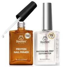 Beetles 2Pcs 15ml Nail Dehydrator & Protein Primer Set, HEMA-Free Bonding Prep Kit For Gel Polish, Acrylic Nails And Nail Extensions - 2Pcs 15ml Nail Dehydrator & Protein Primer Set - View 2