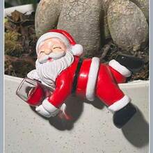 Santa Claus Hanging Planter Decor, Creative Fish Tank & Flower Pot Edge Ornament, Christmas Garden Small Decoration Gift - Santa Claus - View 10