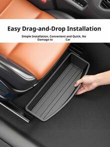 Car Seat Storage Box With Car Hook, Suitable For Most Car Models, Front And Rear Seat Space Organizer, Hidden Tray, Efficient Car Parts Storage, Car Organizer, Perfect For Work, Business, Commute, Easy To Carry, Multi-Functional Storage Box, Wedding Gift, Father's Gift, Birthday Gift, Holiday Souvenir, Graduation Gift - A - View 2
