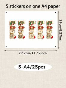 Custom Christmas Name Stickers, Personalized Holiday Letter Decals, Festive Santa Snowman Candy Cane Style, Customized Gift Wrap Labels, Customizable Name Stickers For Presents, Christmas Party Decor, Holiday Gift Tags 2026, Christmas Gift Stickers - Style a - View 11