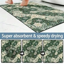 Elegant Diatom Mud Water-Absorbing Mat With Stays In Place & Fast Drying, Breathable, For Home Use Bath Wet Area. Built For Daily Use - Multicolor - View 8