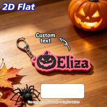 Customized Halloween Name Letter Key Chain, Spider Web Spider Letter Bag Pendant, Commemorative Gift For Friends. - Multicolor - View 8