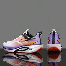 Speed goat 2026 Men's New All-Season Fashion Versatile Mesh Breathable Running Sports Shoes Ultra-Light Soft Sole Shock-Absorbing Comfortable Hiking Trekking Trail Racing Running Shoes - White Purple - View 3