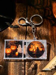 بطاقة NFC مصغرة بتصميم CD مخصص، قلادة مفاتيح DIY، تصميم ألبوم مغني أنيق، قيمة مظهر عالية، زينة هدية إبداعية - عيد الهالوين - مشاهدة 9