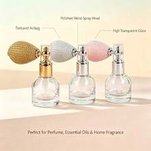 15ml Refillable Balloon Airbag Glass Perfume Spray Bottle, Transparent Fine Mist Atomizer, Travel Christmas Gift And Stocking Stuffer For Women - Multicolor - View 5