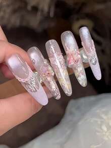 limitpretty 1pc Vintage Court Style Sword Blade Butterfly Chain Candle Holder Cross European Nail Art Silicone Mold - Multicolor - View 11