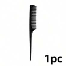5/4/3/2/1pc Random Styles Adjustable Black Hair Clipper Comb Guard, Rat-Tail Comb, Suitable For Trimming Length, Professional Barber Home Salon Haircutting Accessories - Multicolor - View 12