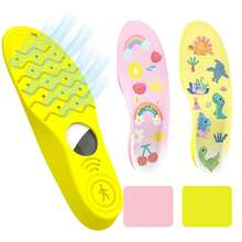 2pcs Cute Pink Cartoon Animal Print AirTag Shoe Insole Protective Cover, Apple GPS Hidden Installation Positioning Tracker Navigation Anti-Loss - Multicolor - View 2