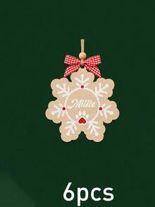 Custom Wooden Christmas Tree Ornament, Personalized Name Santa Hat Holiday Decor, Festive Rustic Christmas Style, Customized Hanging Wall Decoration, Customizable Name Tree Ornament, Christmas Party Decor, Holiday Keepsake Gift, Christmas Gift 2026 - Style B - View 12