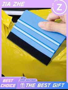 Felt Edge Squeegee Car Window Film Application Tool, 4-Piece Vinyl Film Application Tool Set, Car Window Film Application Kit, Car Straight Edge Squeegee Tool, Suitable For All Vinyl Films, Car Window Film - Multicolor - View 7