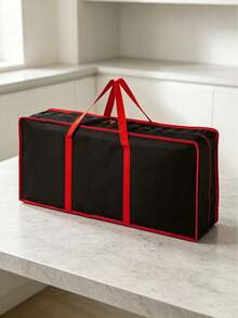 Christmas Gift Wrapping Organizer With Storage - Large Capacity Storage Box With Lid, 32.28x13.39x5.12 Inches, Lid & Labelled Compartments For Wrapping, Gift Wrap Storage - Multicolor - View 10