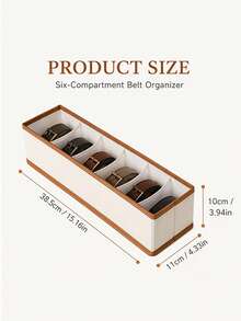 6pcs/1pc Multi-Piece Bra Divider Storage Box, Belt Divider Storage Basket, Closet Organizer, Foldable, Stackable, Space-Saving, Suitable For Home, Wardrobe, Classification Divider Storage Organizer - Beige, Halloween, Christmas New Year Gift, Large Capacity, Portable, Socks Underwear Storage, Home Essential, Car Interior Accessory. - View 3