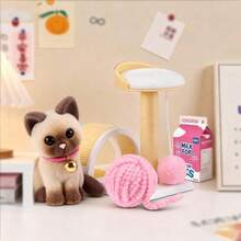 ZURU MY MINI Cute Mini Pet Sweetheart Companion Decor Dog, Chick, Spider, Hedgehog, Rabbit, Hamster, Hippo, Capybara, Kitten - Multicolor - View 7