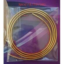 1pc Self-Adhesive Sealing Decorative Strip, Background Wall Decorative Strip, Matte PVC Gold Edge Trim, Wall Fabric Edge Trim, Wall Panel Joint Cover Strip - Multi-color - View 12