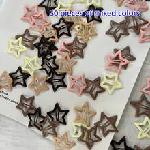 20/10/5/1pcs Matte Metallic Star Hair Clips, Fashion Mini Hair Accessories, Cute Five-Pointed Star Hair Claw Clips, Y2K Style, Suitable For Daily Wear - Multicolor - View 9