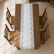 1pc Lavender Pattern Embroidered Lace Table Runner, Elegant Country Style Table Runner, Suitable For Kitchen, Dining Room, Cafe, B&B Tabletop Decor, Holiday, Wedding Decor & Party Gift, Placemat, Table Runner Multiple Size Options - White - View 6