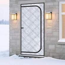 Aluminum Foil Oxford Fabric U-Shaped Zipper Door Curtain, Thickened Thermal Insulation Windproof Sealed Heat Barrier, For Home Use - Insulated Door Curtain - View 10
