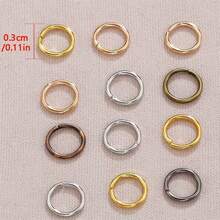 200Pcs 3-12mm Single Loop Open Jump Rings, Round Connector Rings For Necklace, Bracelet And Pendant Connection, Essential Accessories For DIY Jewelry Making - Jump Rings - View 2
