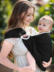 LELE LON Baby Portable Carrier Bag Adjustable Toddler Carrier Dual Ring Baby Sling Mesh Breathable Baby Carrier Simple Baby Carrier - Multicolor - View 13